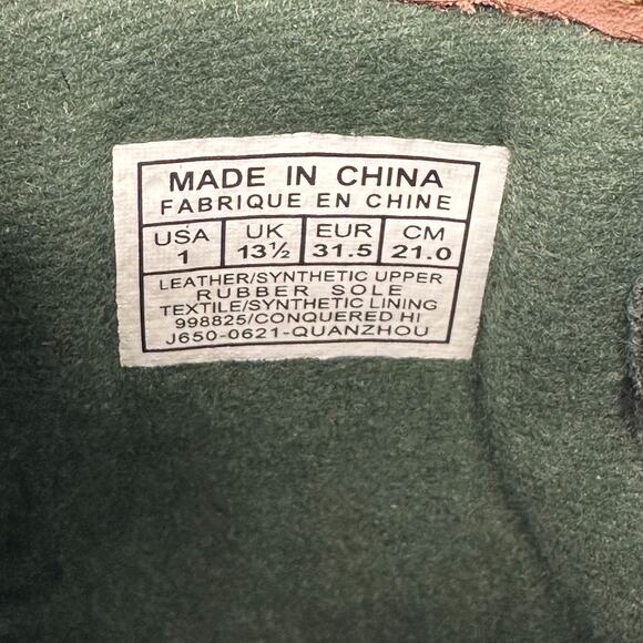 Polo Ralph Lauren Conquered High Duck Boots Zip Up Brown/Black US Boys Size 1 - Picture 6 of 9